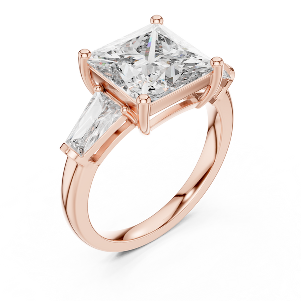 Lace Pattern lab grown diamond ring