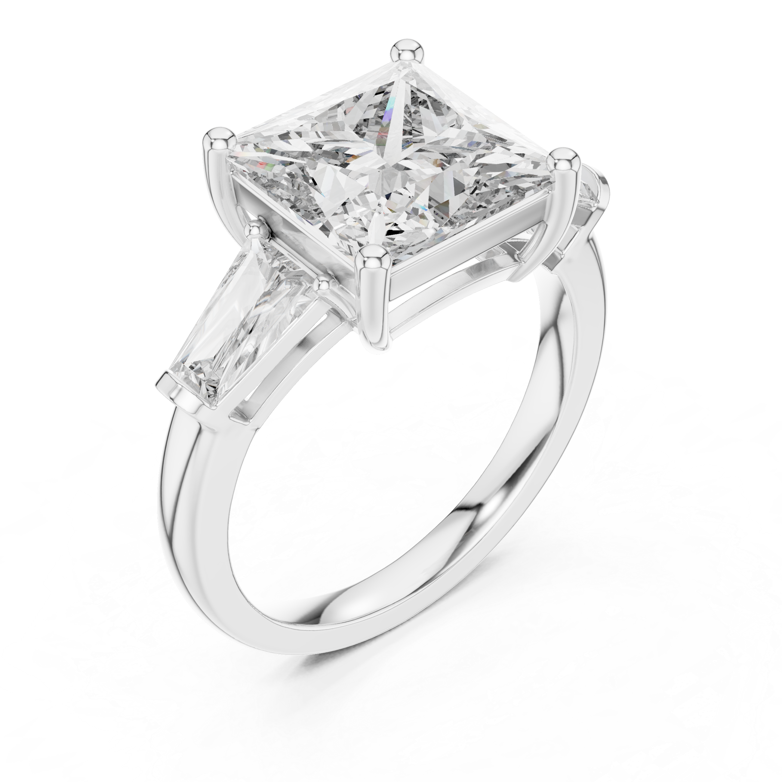 Lace Pattern lab grown diamond ring