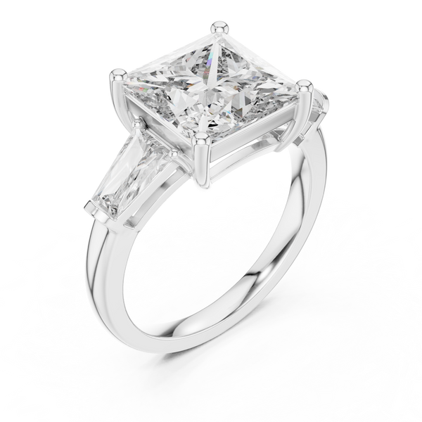 Lace Pattern lab grown diamond ring