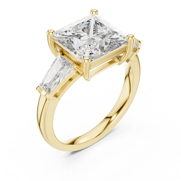 Lace Pattern lab grown diamond ring