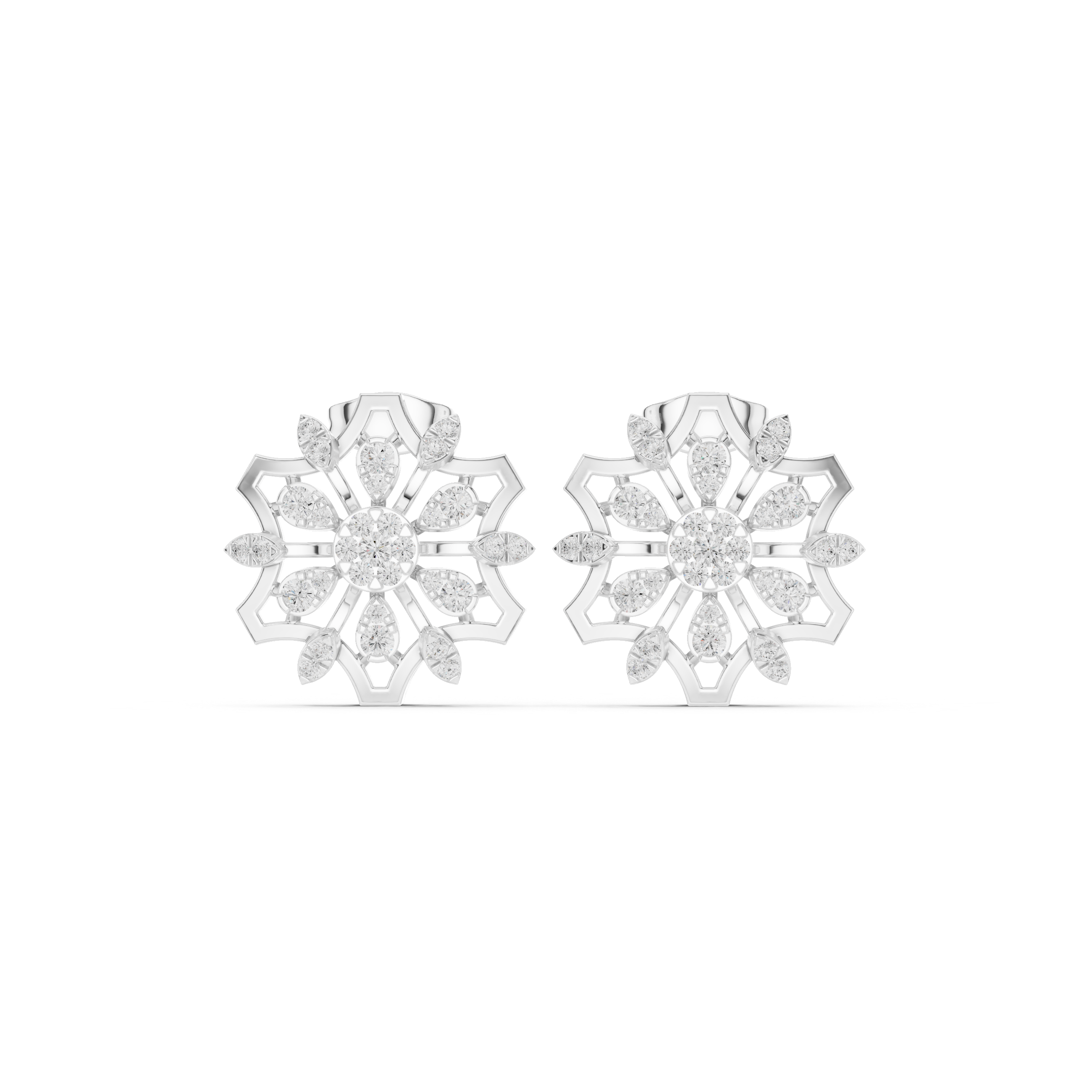 Glacial Frost Lab Grown Diamond Earrings Studs
