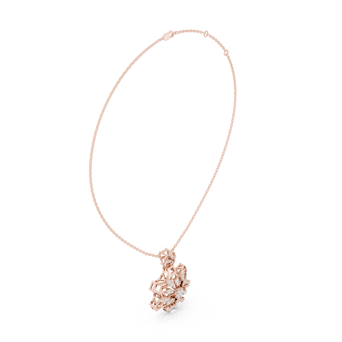 Infinity Loop Lab Grown Diamond Charm Pendant