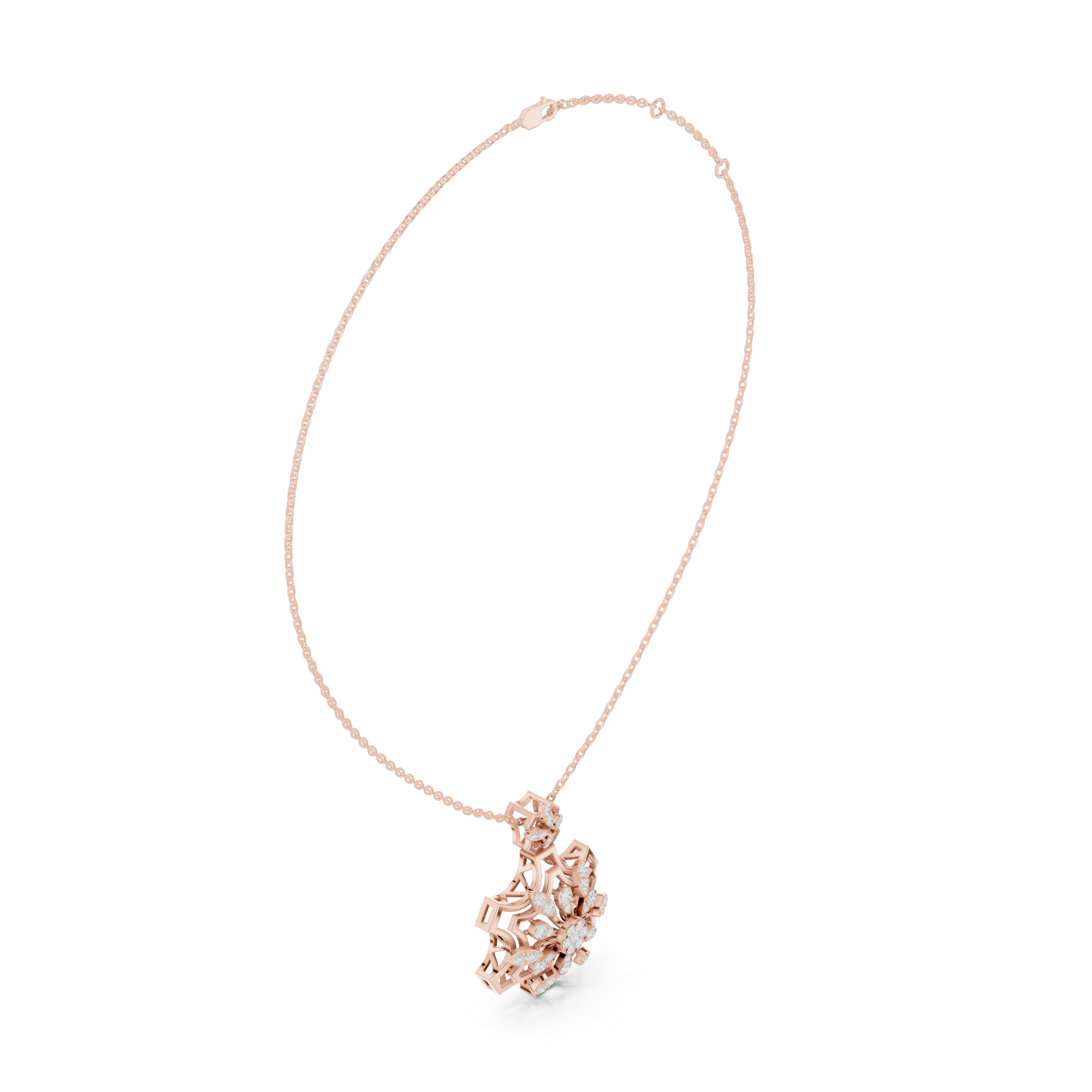 Infinity Loop Lab Grown Diamond Charm Pendant