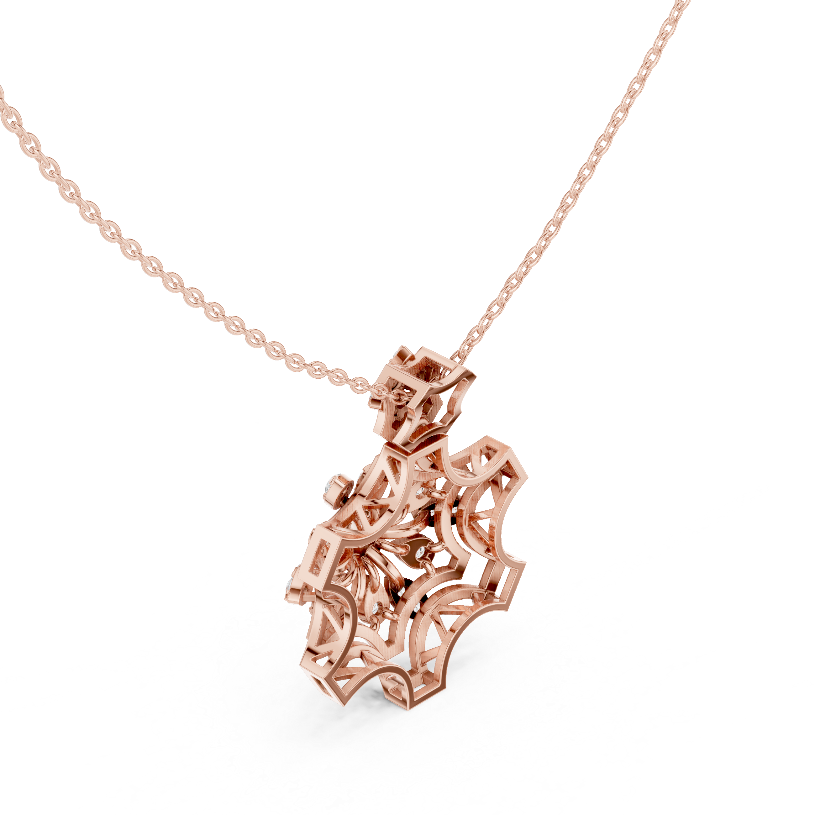 Infinity Loop Lab Grown Diamond Charm Pendant