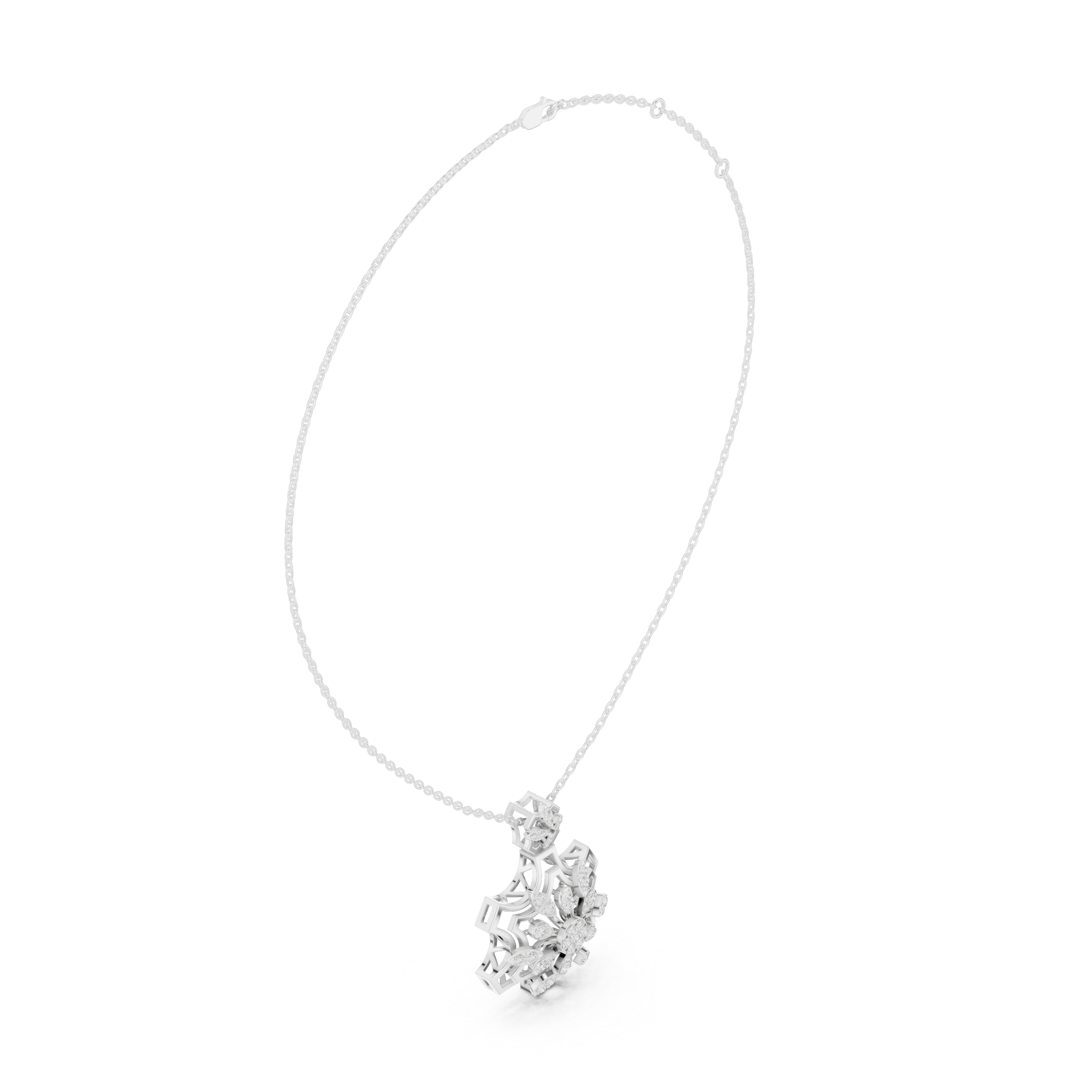 Infinity Loop Lab Grown Diamond Charm Pendant