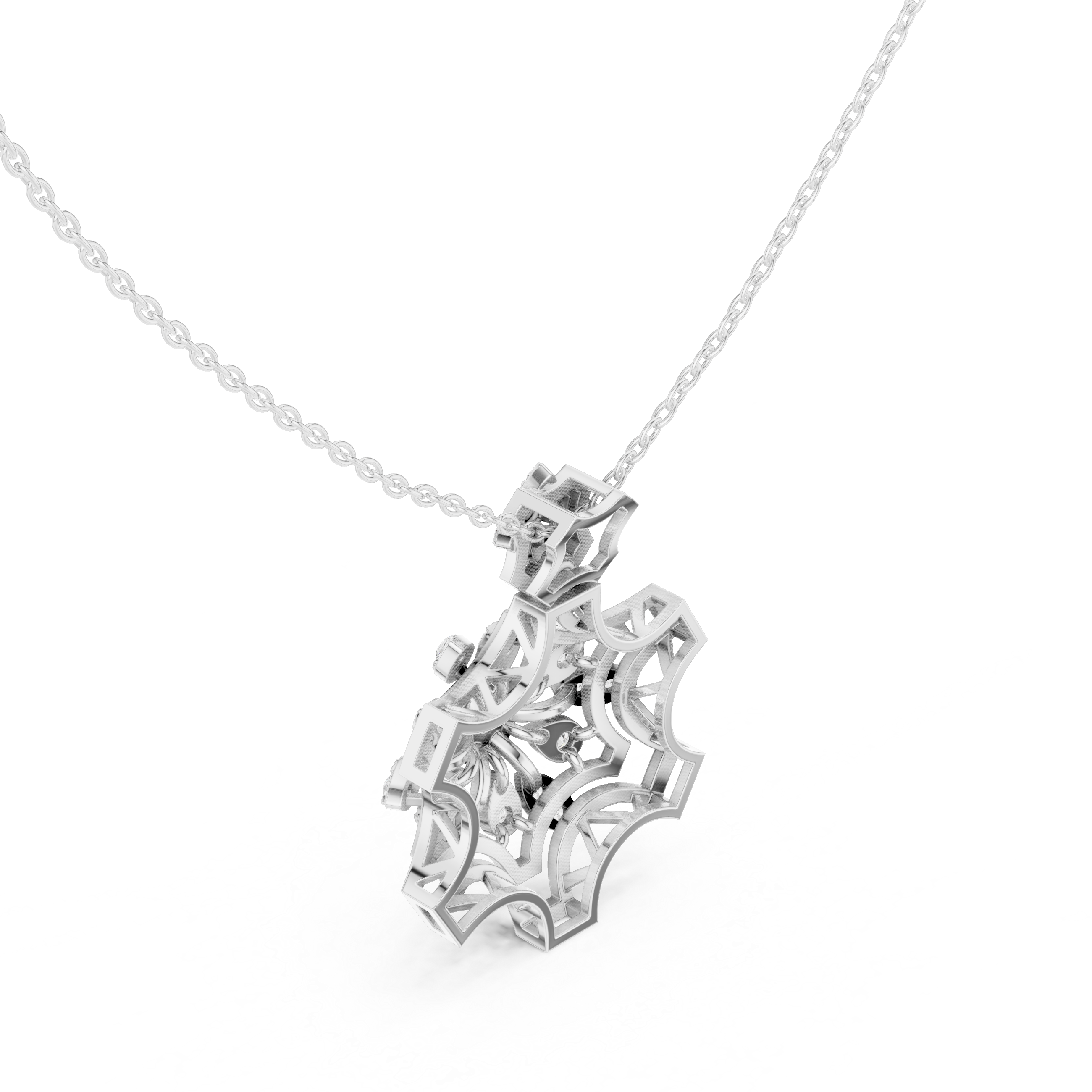 Infinity Loop Lab Grown Diamond Charm Pendant