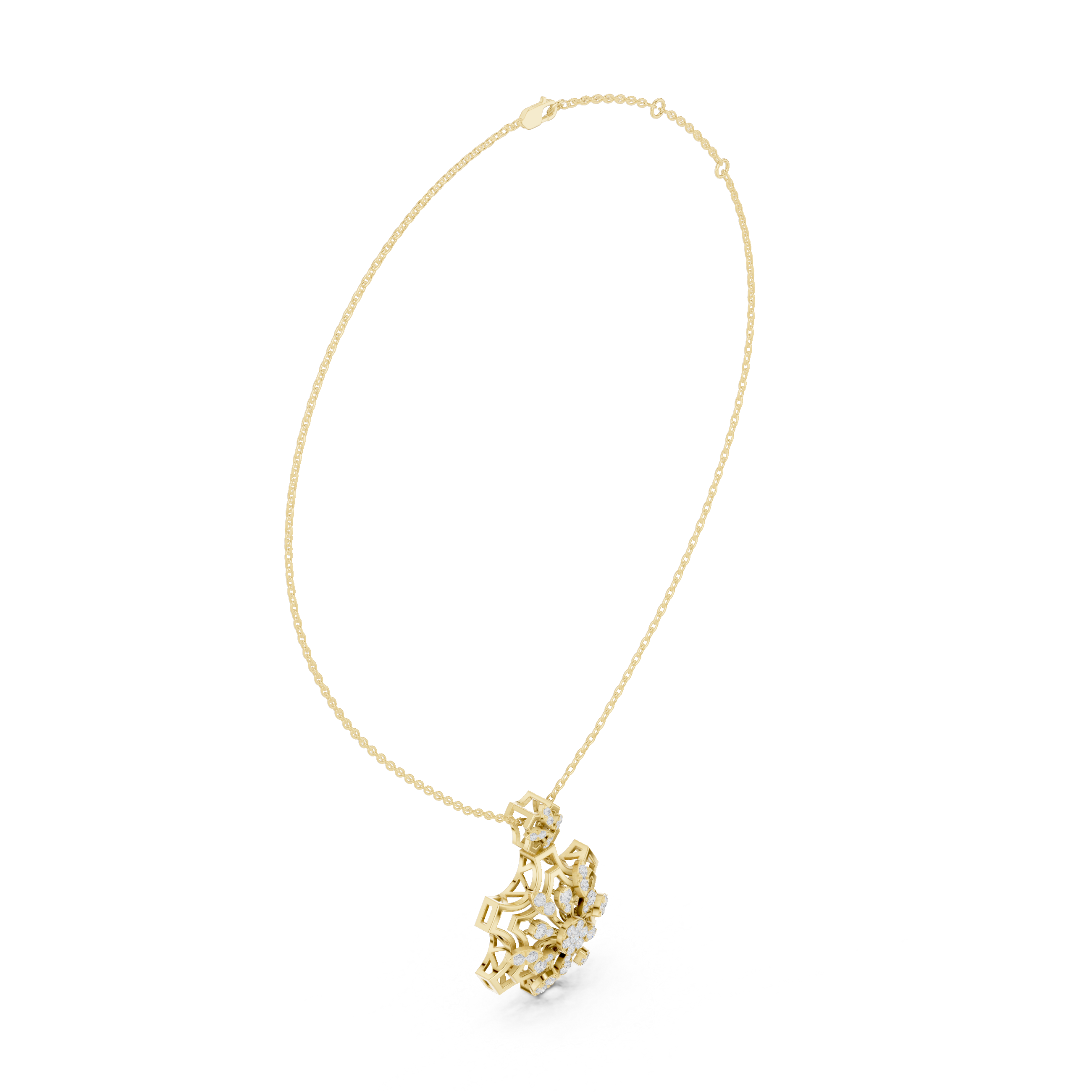 Infinity Loop Lab Grown Diamond Charm Pendant