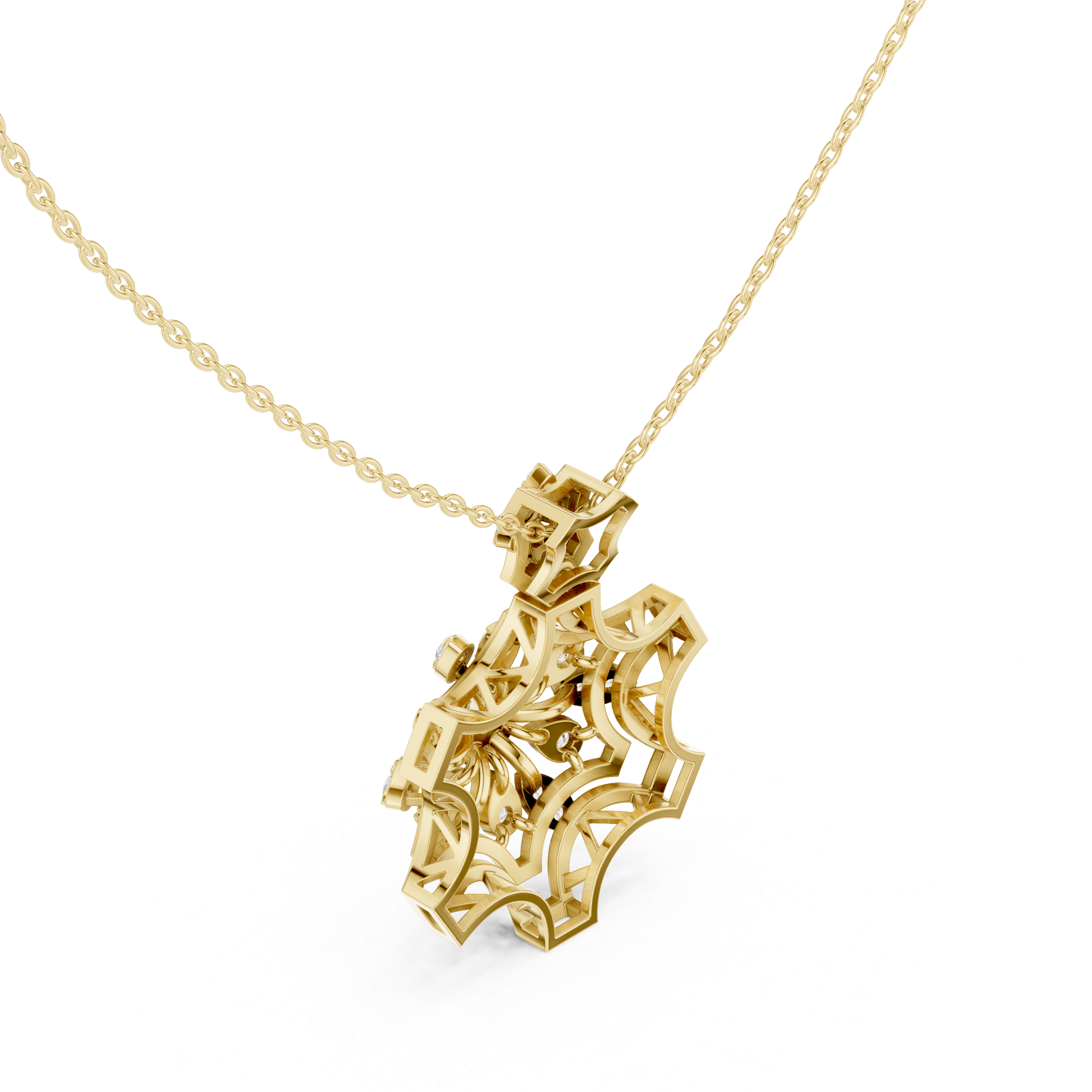 Infinity Loop Lab Grown Diamond Charm Pendant