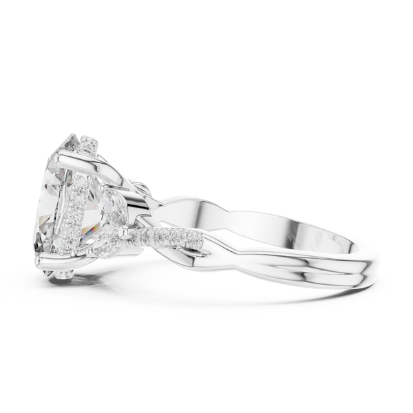 Prismatic Hue lab grown diamond ring