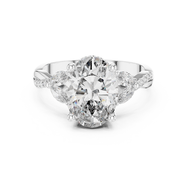 Prismatic Hue lab grown diamond ring