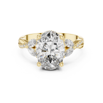 Prismatic Hue lab grown diamond ring