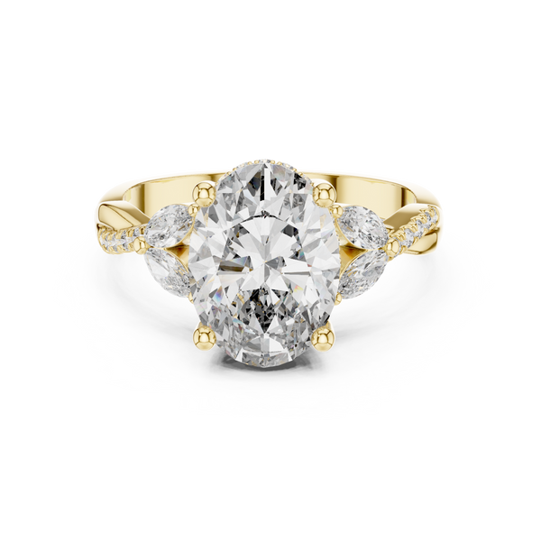 Prismatic Hue lab grown diamond ring