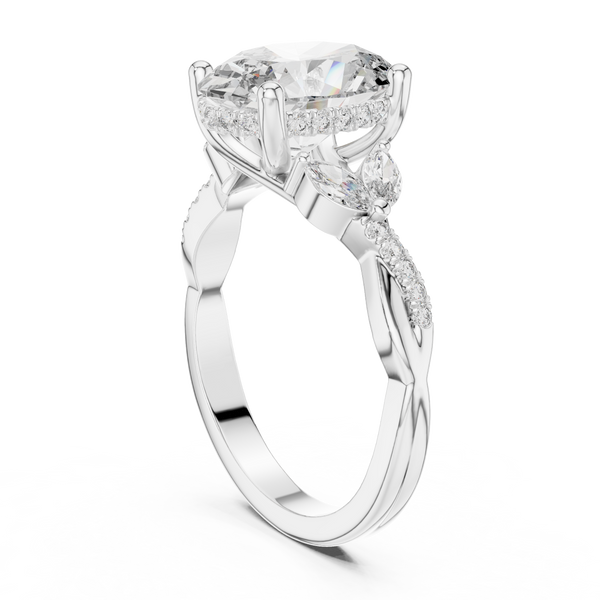 Prismatic Hue lab grown diamond ring