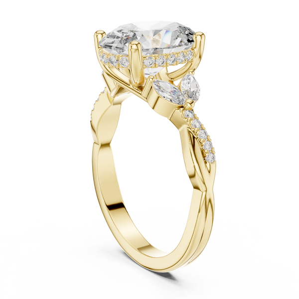 Prismatic Hue lab grown diamond ring
