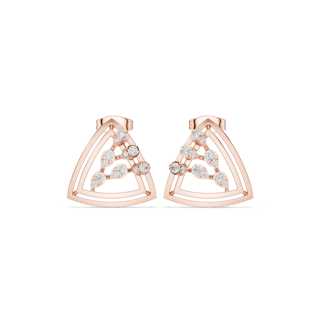 Ivory Blossom Lab Grown Diamond Earrings Jewelry