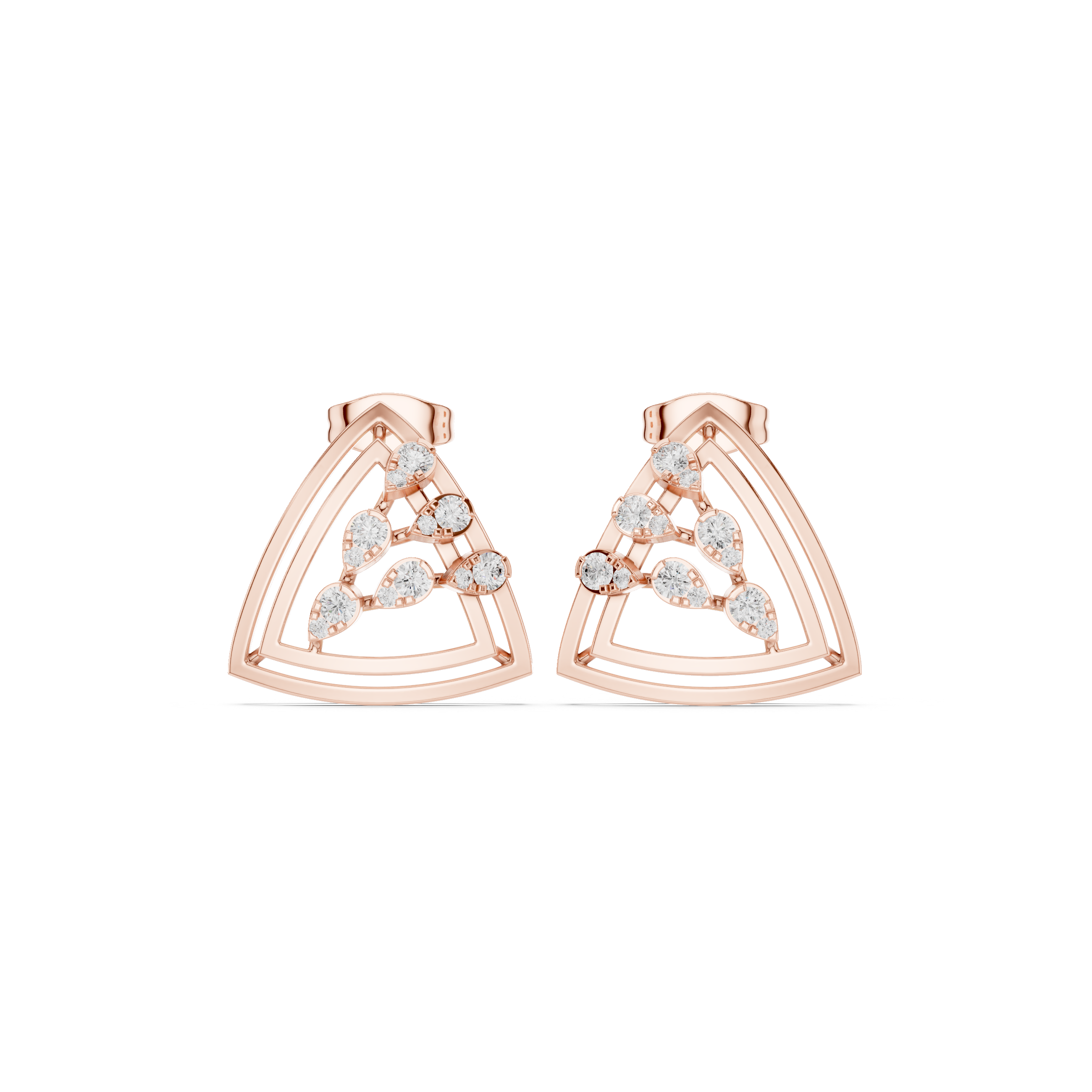 Ivory Blossom Lab Grown Diamond Earrings Jewelry