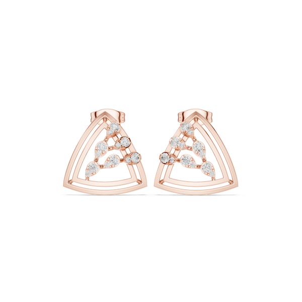 Ivory Blossom Lab Grown Diamond Earrings Jewelry