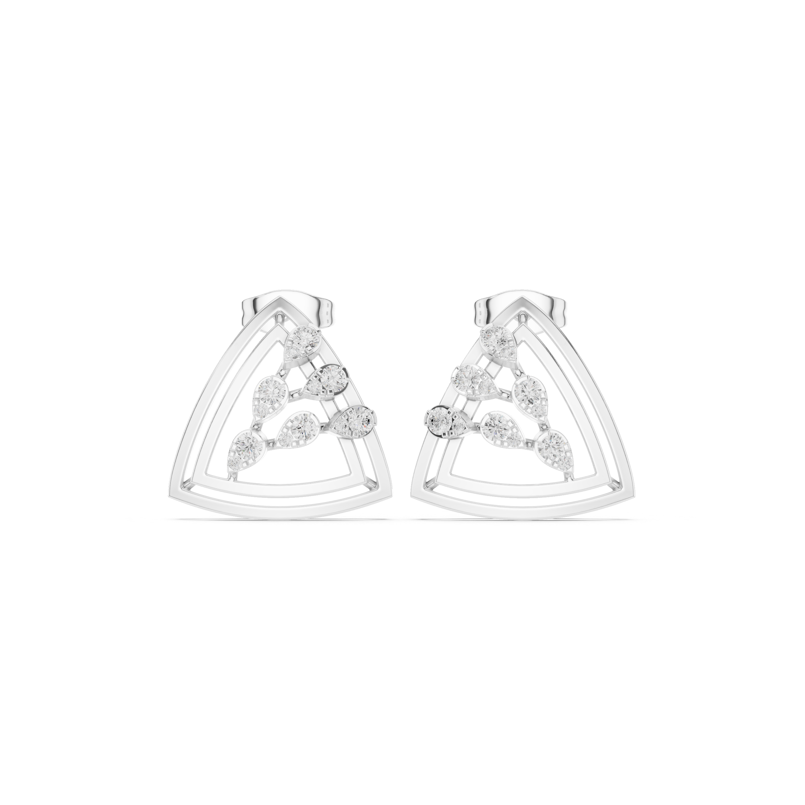 Ivory Blossom Lab Grown Diamond Earrings Jewelry