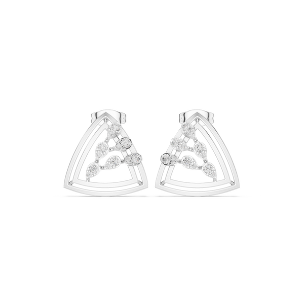 Ivory Blossom Lab Grown Diamond Earrings Jewelry