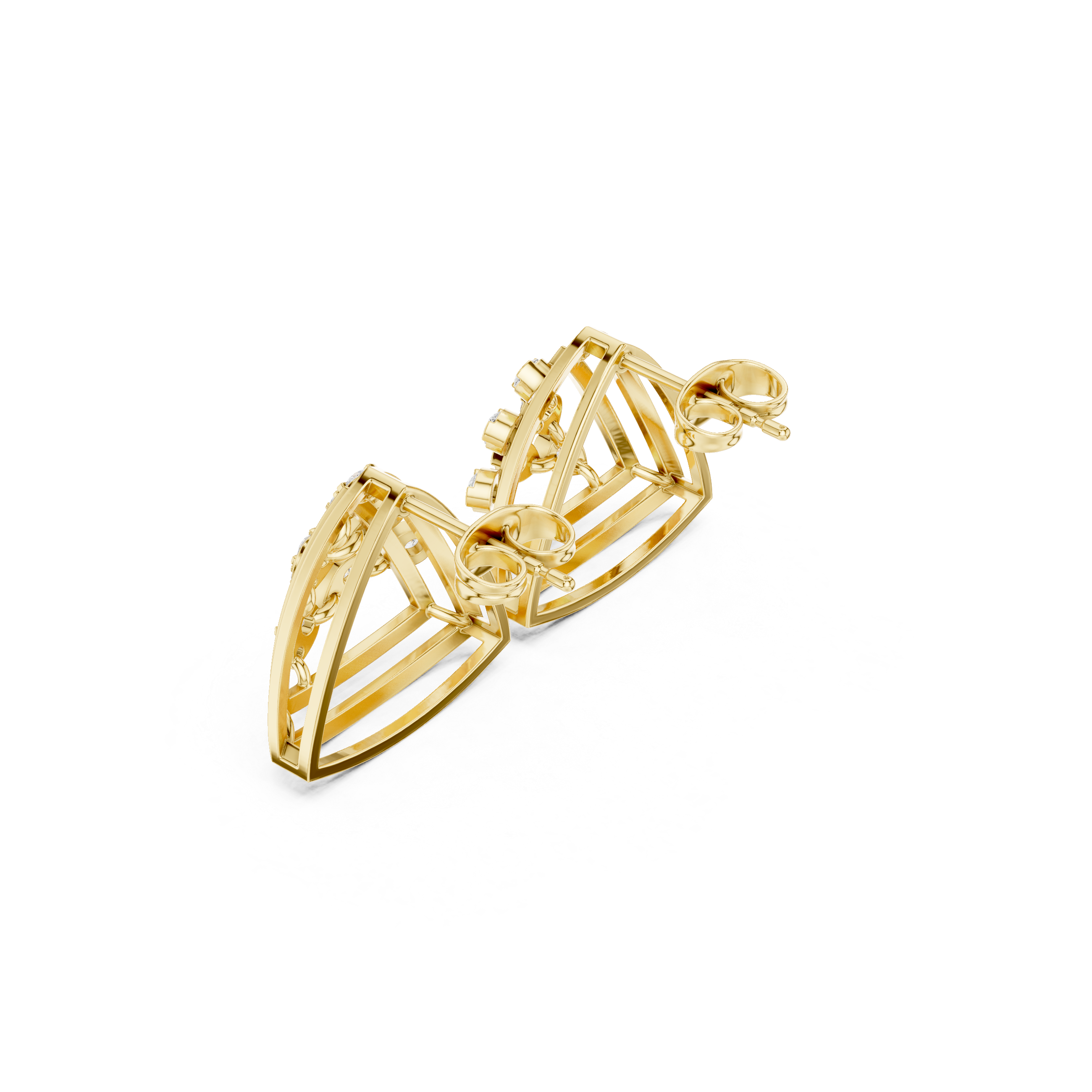 Ivory Blossom Lab Grown Diamond Earrings Jewelry