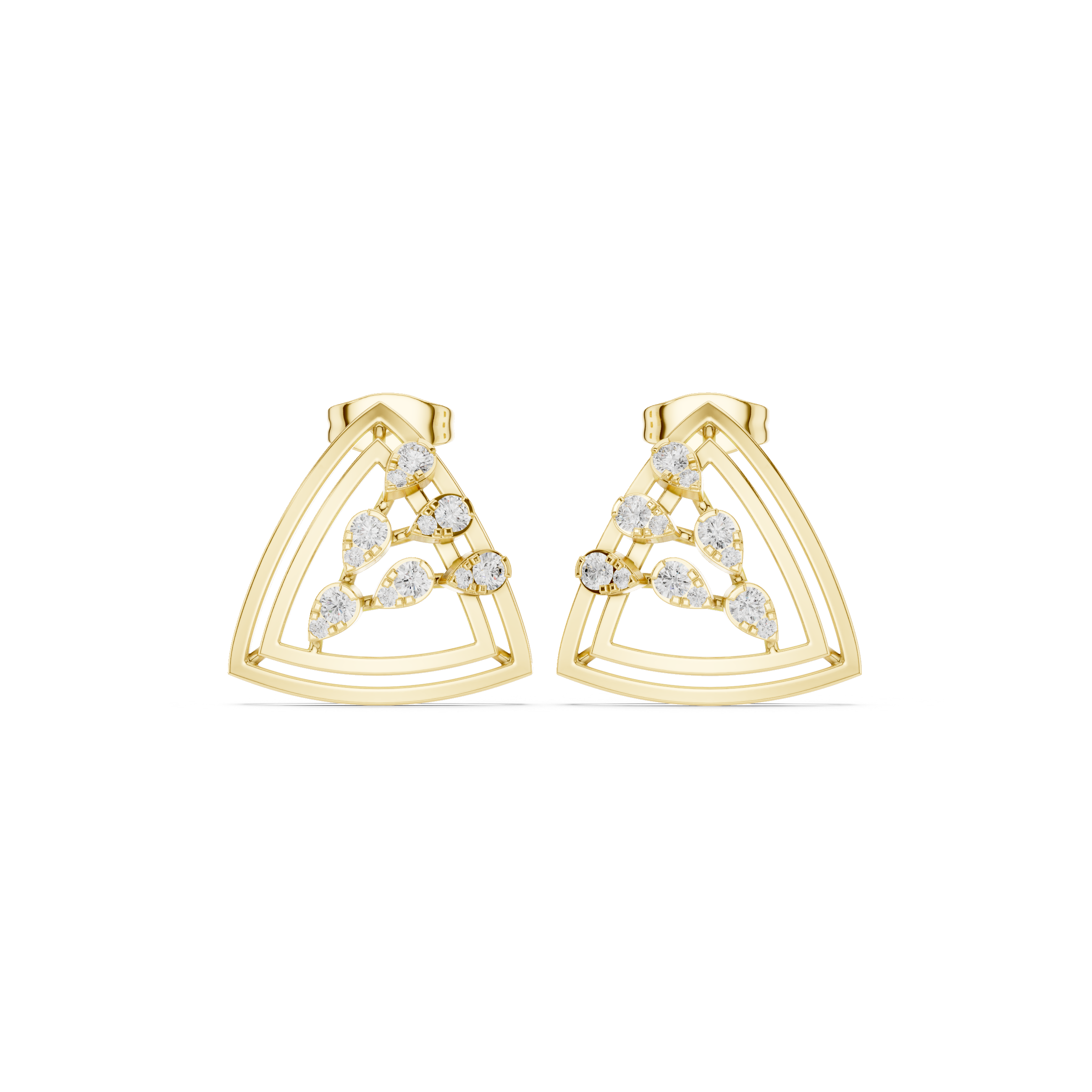 Ivory Blossom Lab Grown Diamond Earrings Jewelry