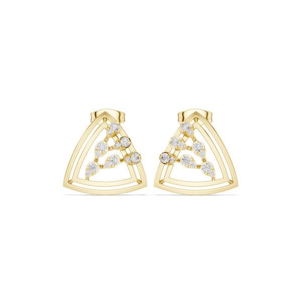 Ivory Blossom Lab Grown Diamond Earrings Jewelry