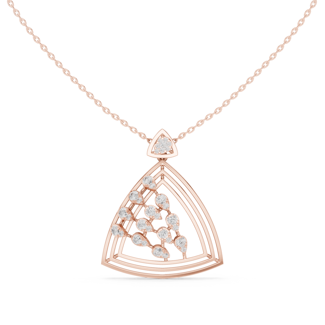Phoenix Rising Lab Grown Diamond Drop Pendant
