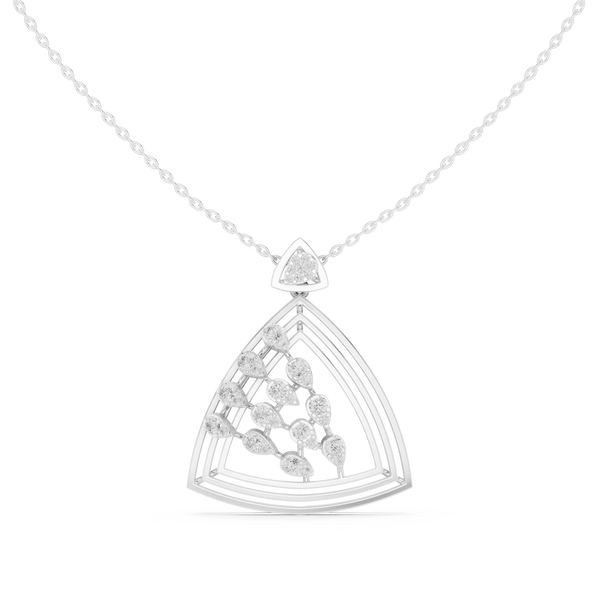 Phoenix Rising Lab Grown Diamond Drop Pendant