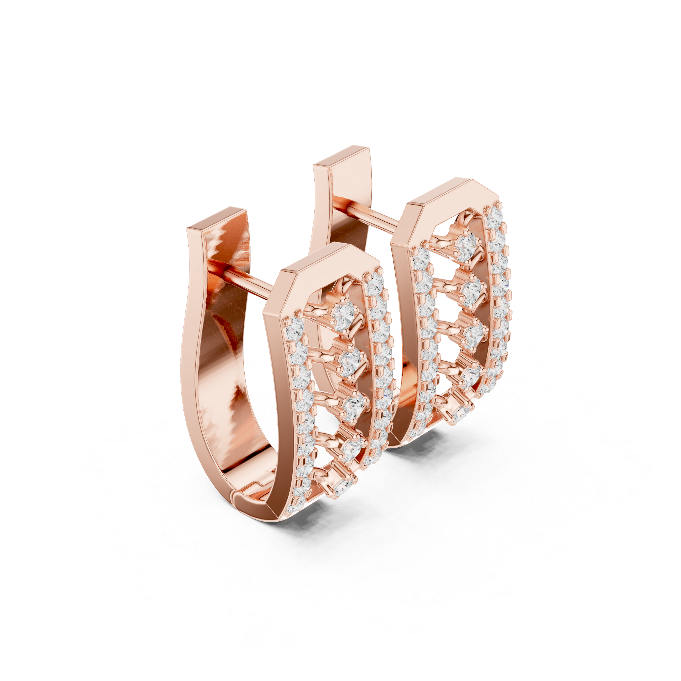 Evening Sky lab grown diamond earring design