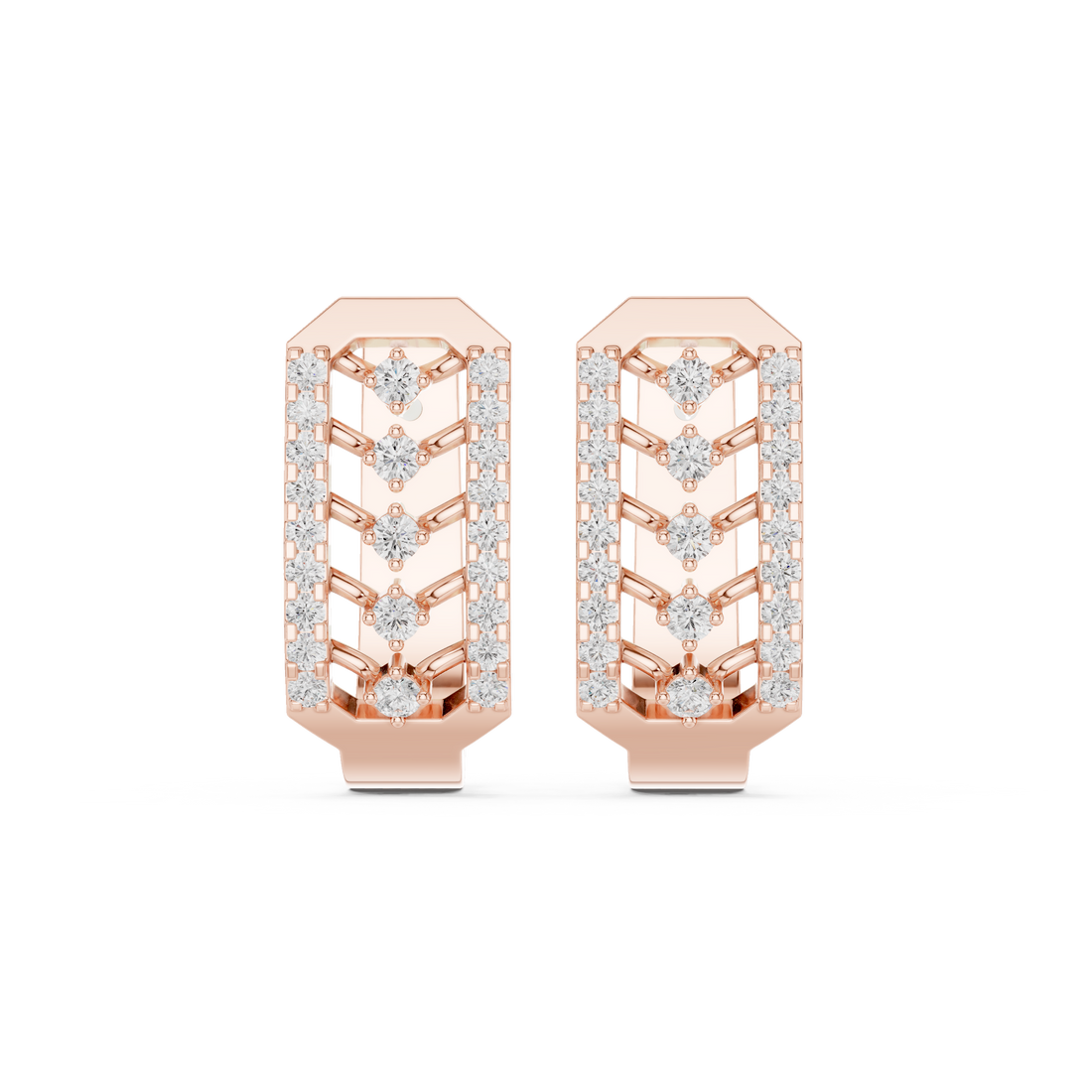 Sleek Arc Lab Grown Diamond Earrings Jewelry