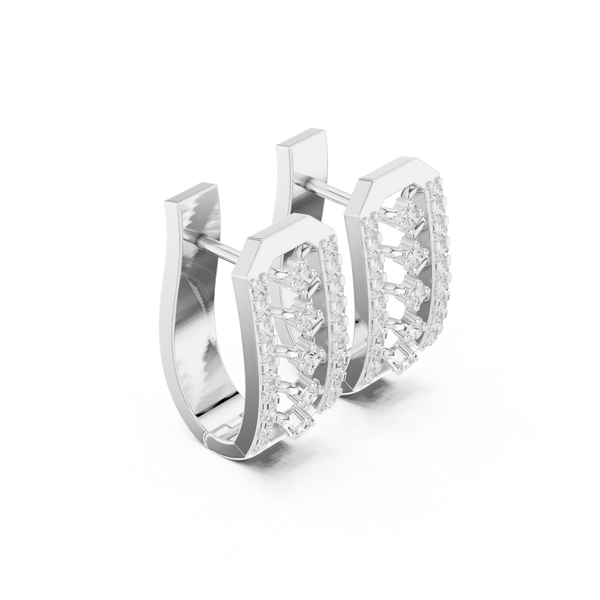 Evening Sky lab grown diamond earring design
