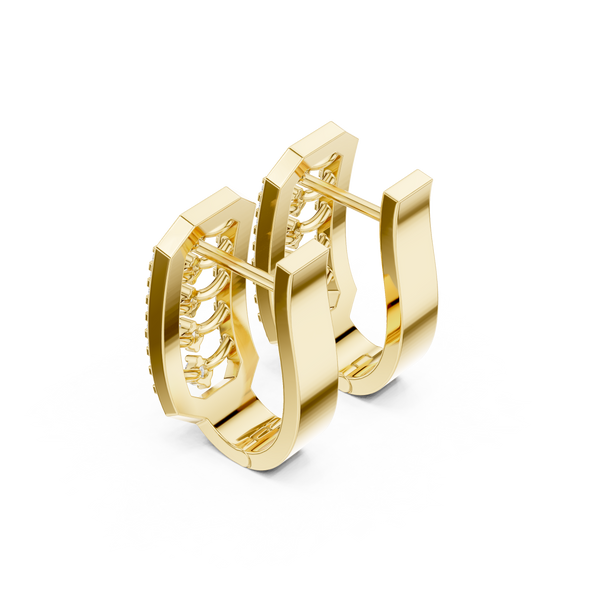 Sleek Arc Lab Grown Diamond Earrings Jewelry