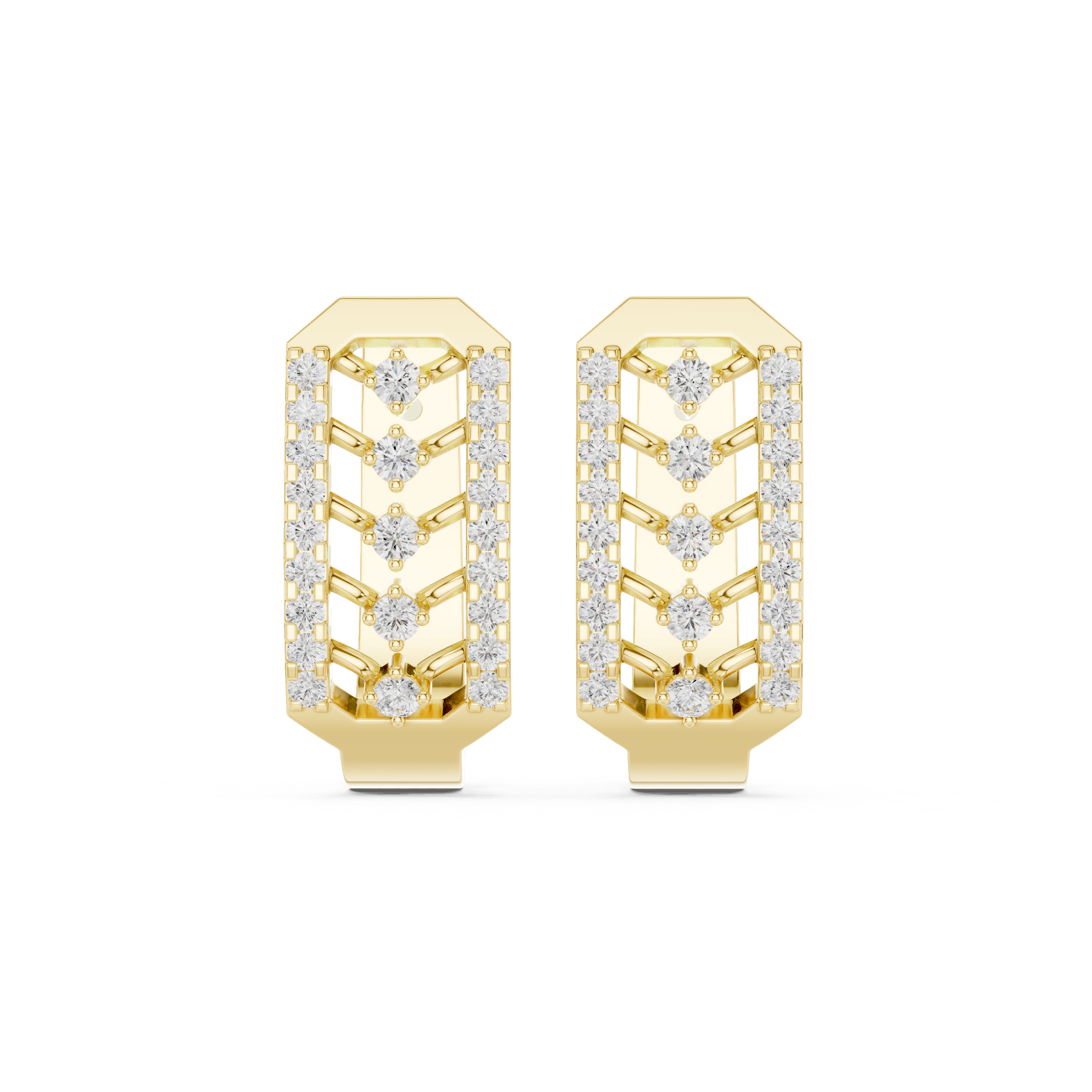 Sleek Arc Lab Grown Diamond Earrings Jewelry