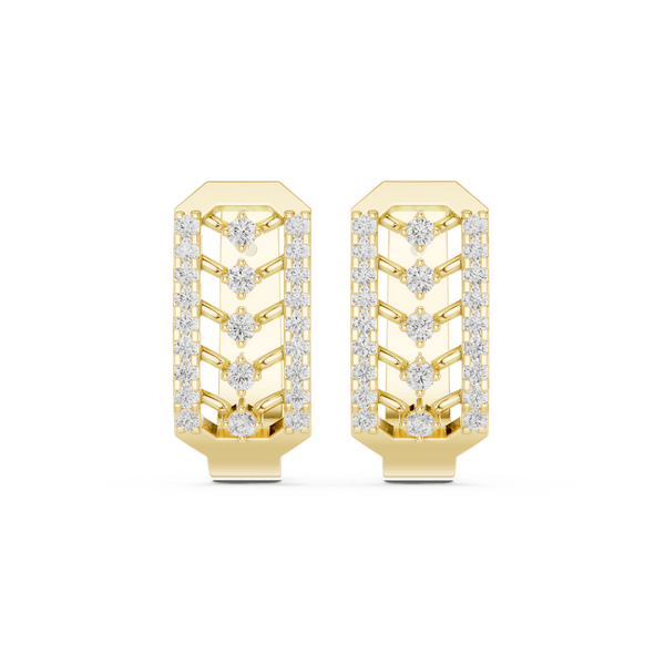 Sleek Arc Lab Grown Diamond Earrings Jewelry