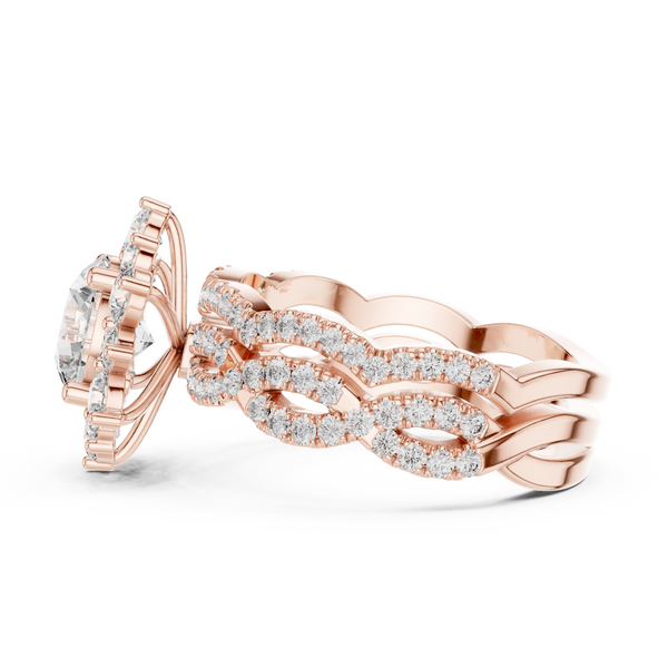 Starlight Ray lab grown diamond ring