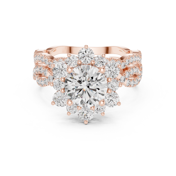 Starlight Ray lab grown diamond ring