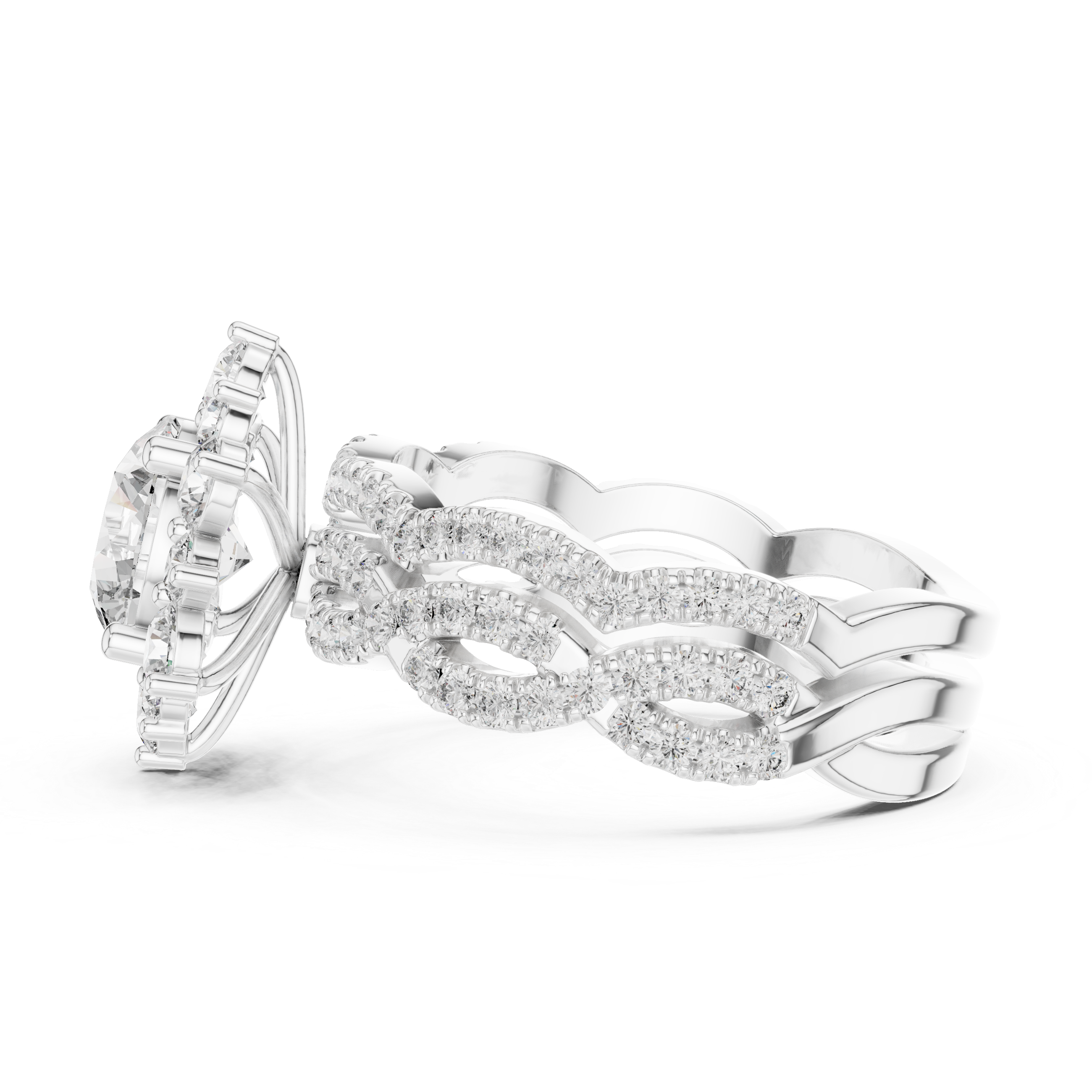 Starlight Ray lab grown diamond ring