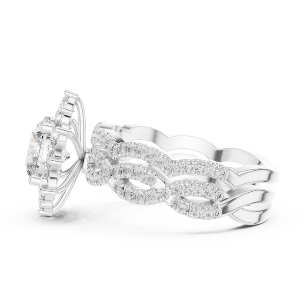 Starlight Ray lab grown diamond ring