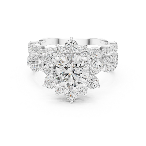 Starlight Ray lab grown diamond ring