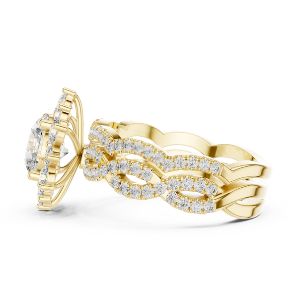 Starlight Ray lab grown diamond ring