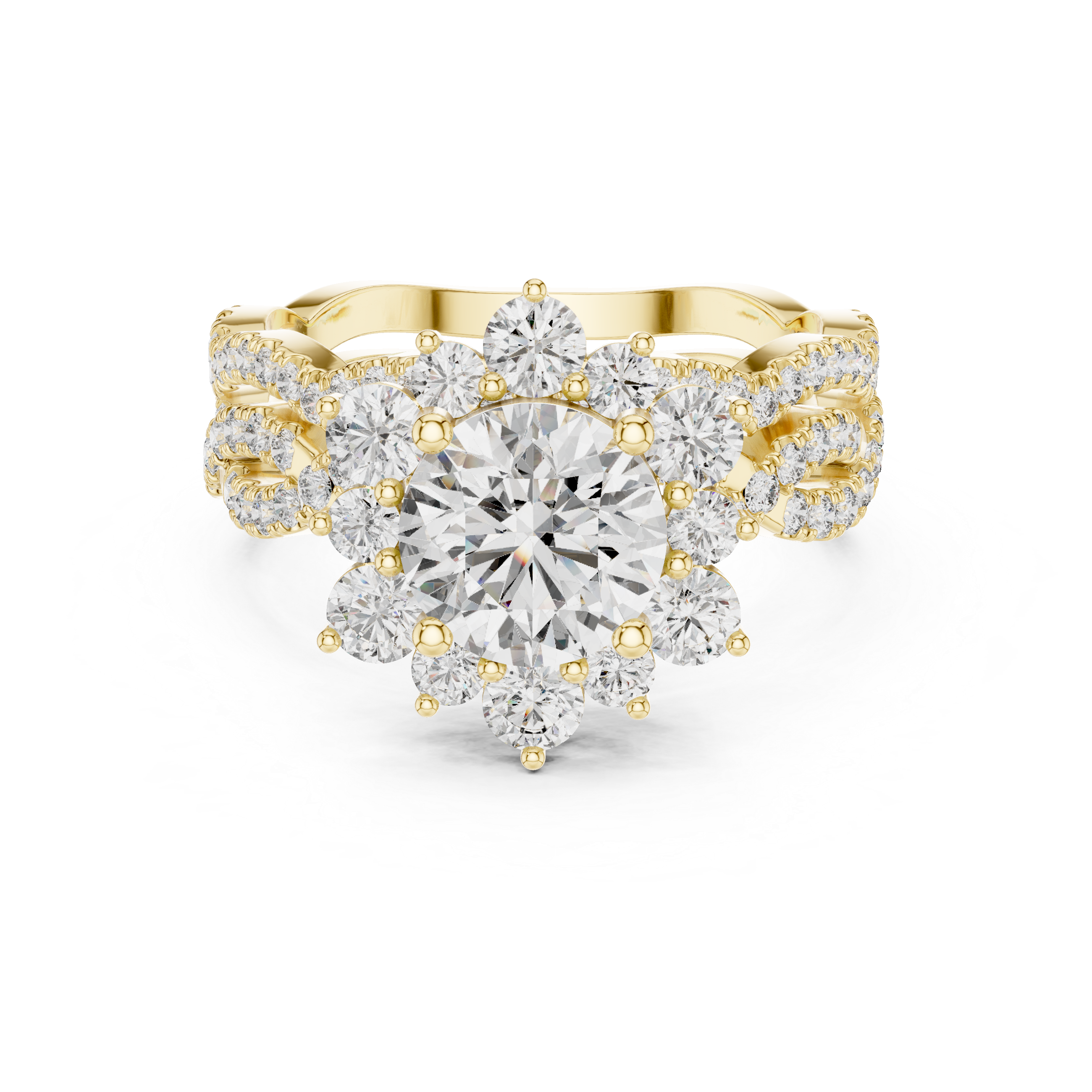 Starlight Ray lab grown diamond ring