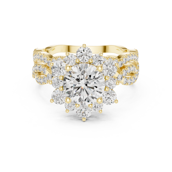 Starlight Ray lab grown diamond ring