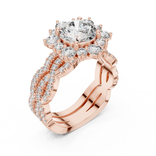 Starlight Ray lab grown diamond ring