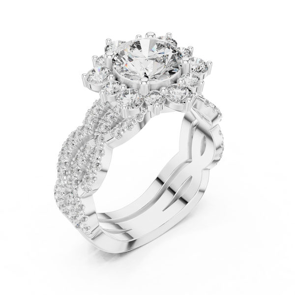 Starlight Ray lab grown diamond ring