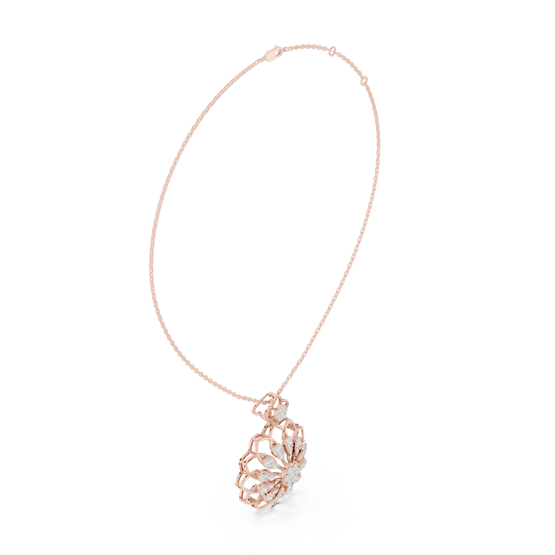 Prism Glow Lab Grown Diamond Cluster Pendant