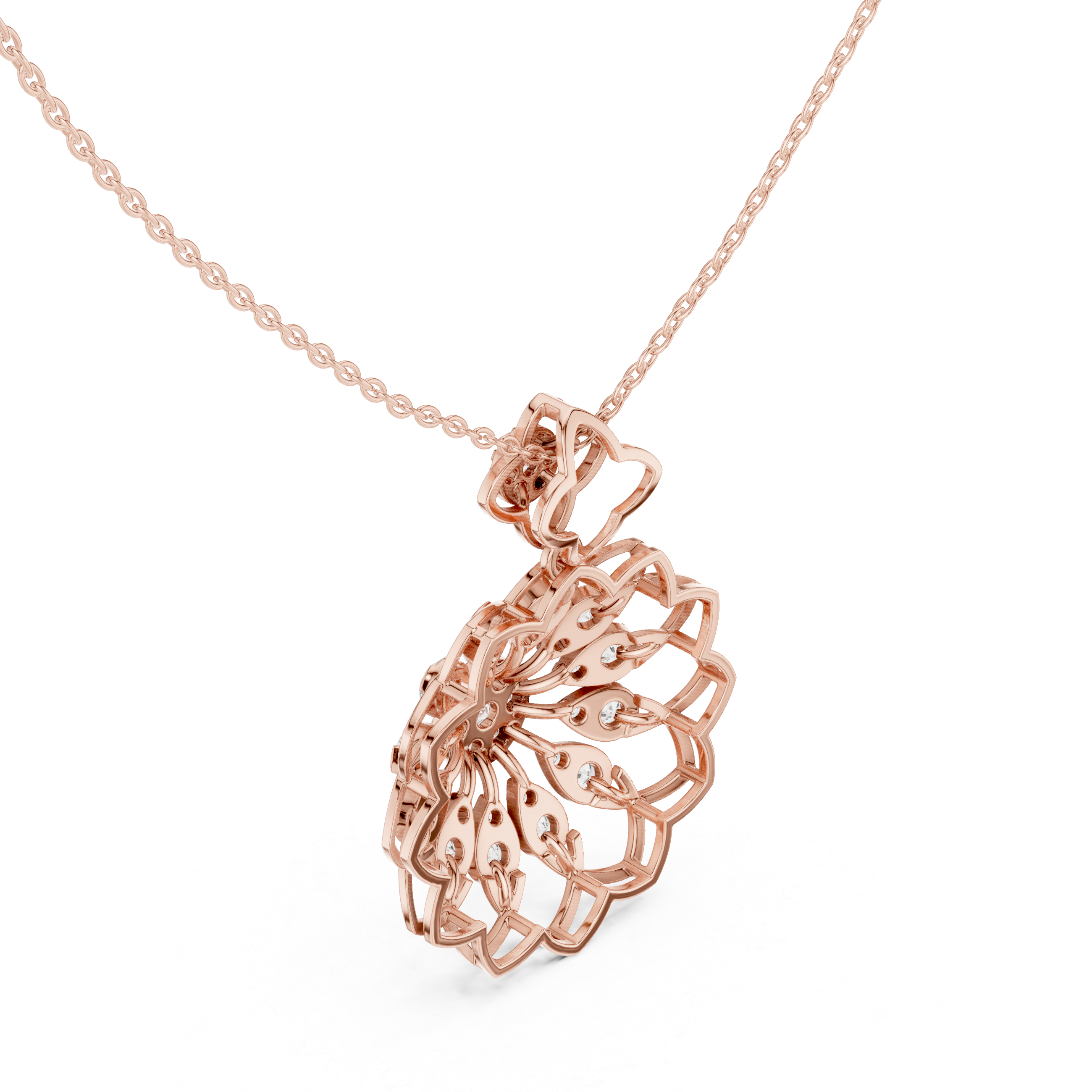 Prism Glow Lab Grown Diamond Cluster Pendant