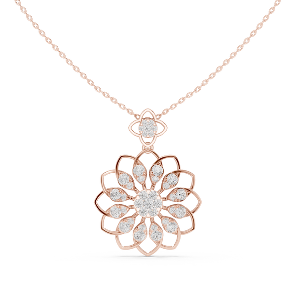 Prism Glow Lab Grown Diamond Cluster Pendant