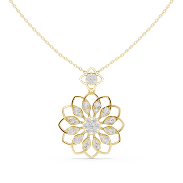 Prism Glow Lab Grown Diamond Cluster Pendant
