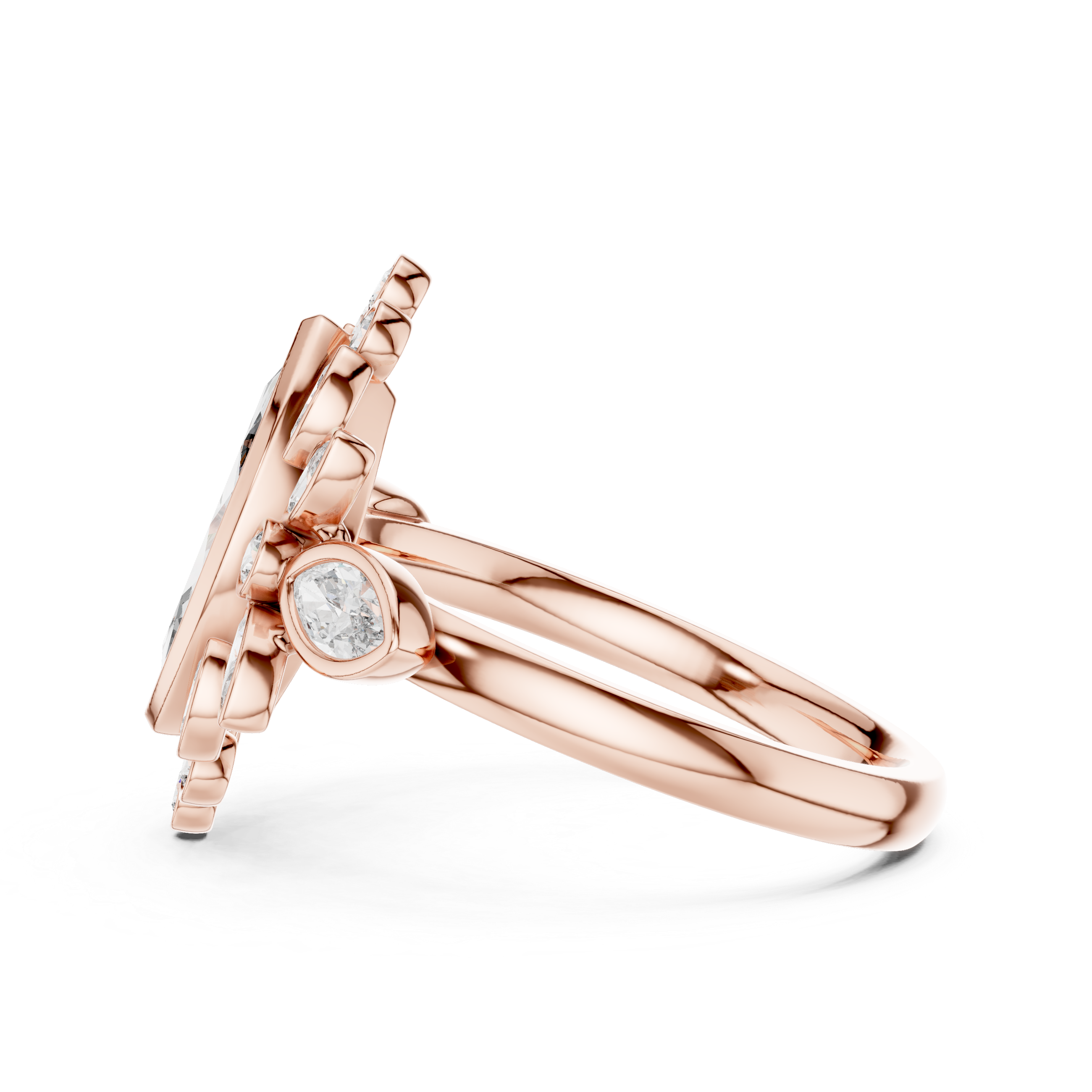 Celestial Orb lab grown diamond ring