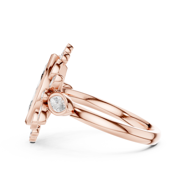 Celestial Orb lab grown diamond ring